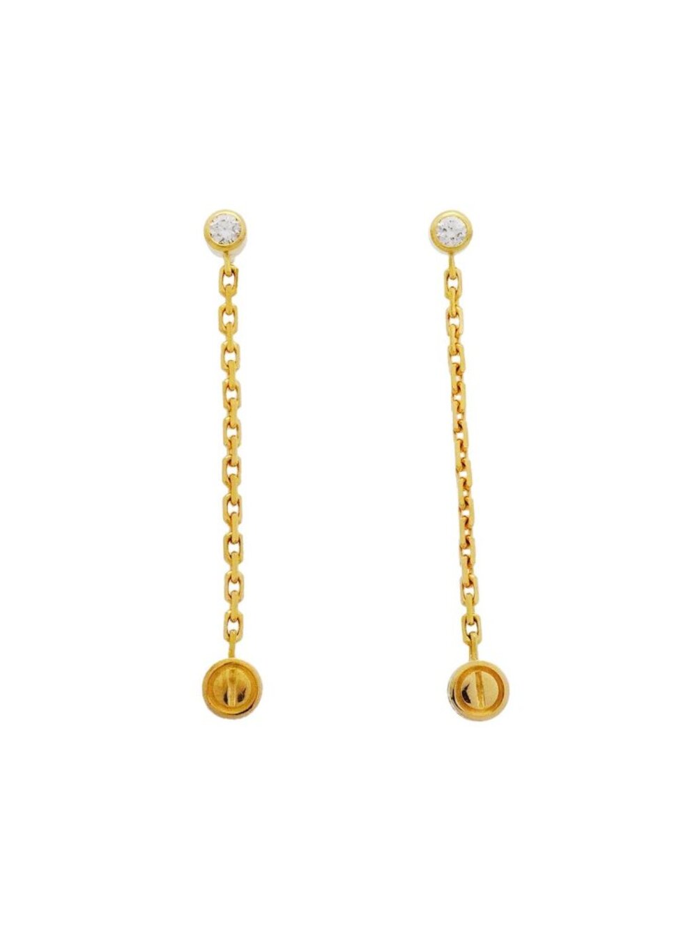 Cartier Earrings Love Yellow Gold Diamond